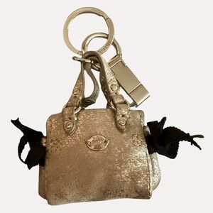 Juicy Couture Silver Mini Handbag Keychain